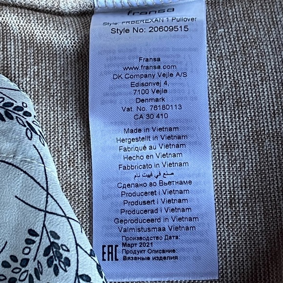 🌼 FRANSA Shirt Tail Lightweight Top - Picture 3 of 9